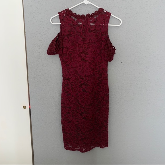 Ambiance Red Dress - Picture 3 of 4